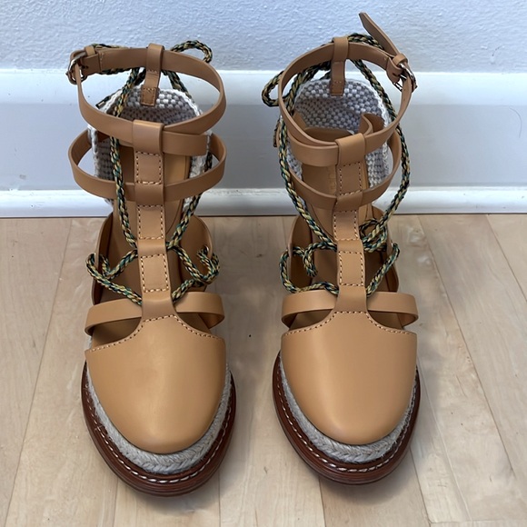 ULLA JOHNSON CONCHA TWISTED ROPE WEDGE - Picture 3 of 8